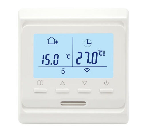 Терморегулятор E-51 WiFi сенсорний | Termopapa | Для теплої підлоги