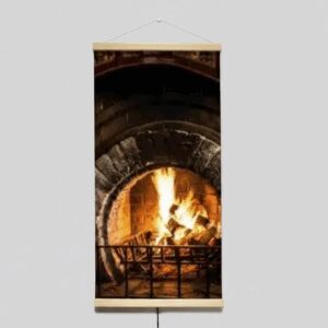 Картина-обігрівач настінний "Камін", 200 Вт, 100×50 см (до 8 м²) | Побутовий інфрачервоний обігрівач